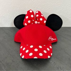 Minnie Mouse‎ Polka Dot Youth Snap Back Baseball Cap Hat Disneyland Disney Parks